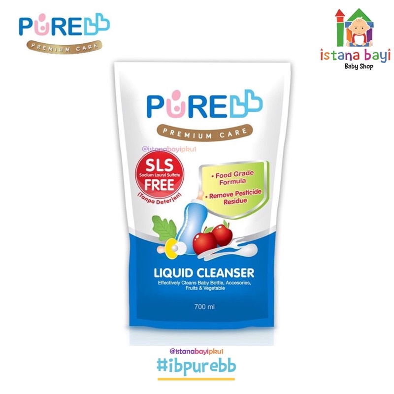 Purebb Liquid Cleanser Refill 700 ml Combo ( Buy 2 get 1free )- Cairan pencuci botol bayi