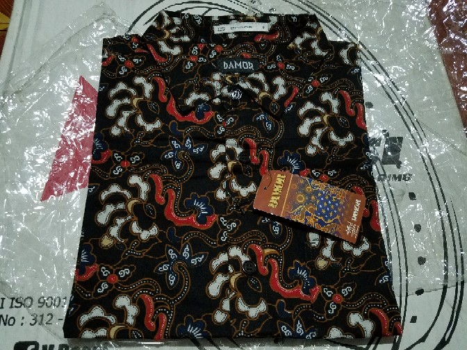 Gof Damor (cressida) Kemeja Batik Lengan Pendek Pria Reguler Baju Batik Cowok