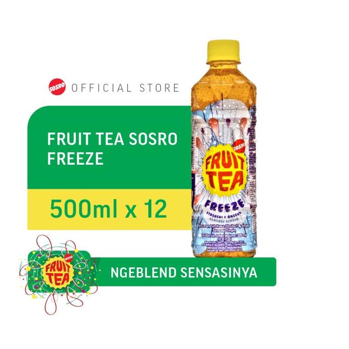 

(BISA COD) Fruit Tea Sosro Freeze PET 500 ml Isi 12 MURAH Kode 433