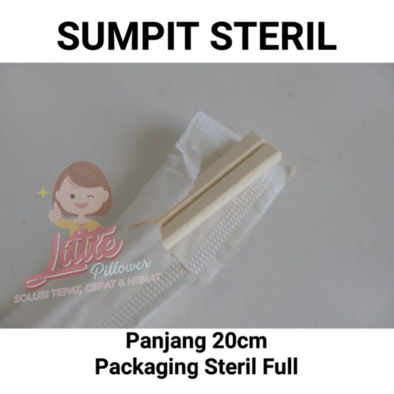 (Chopstick Steril) Sumpit Kayu Steril - Sumpit Steril Bungkus Full