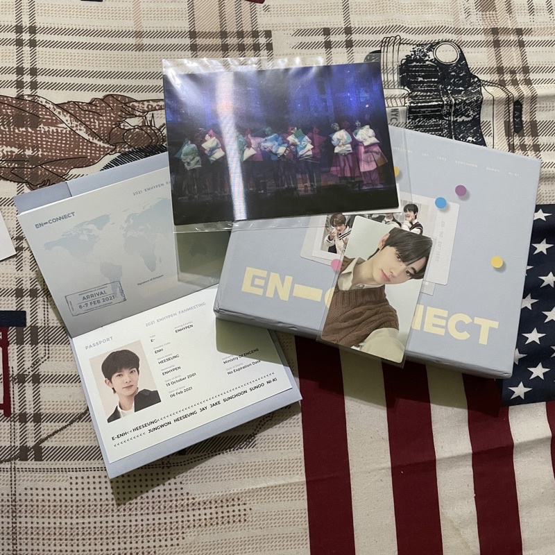 EN-CONNECT DVD FAN MEETING PHOTOCARD PC SUNGHOON PASSPORT HEESEUNG ENHYPEN
