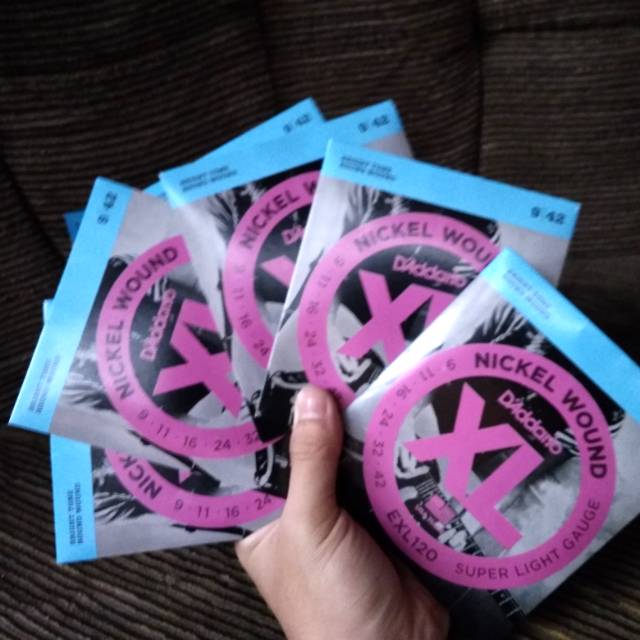 Senar gitar elektrik original d'addario
