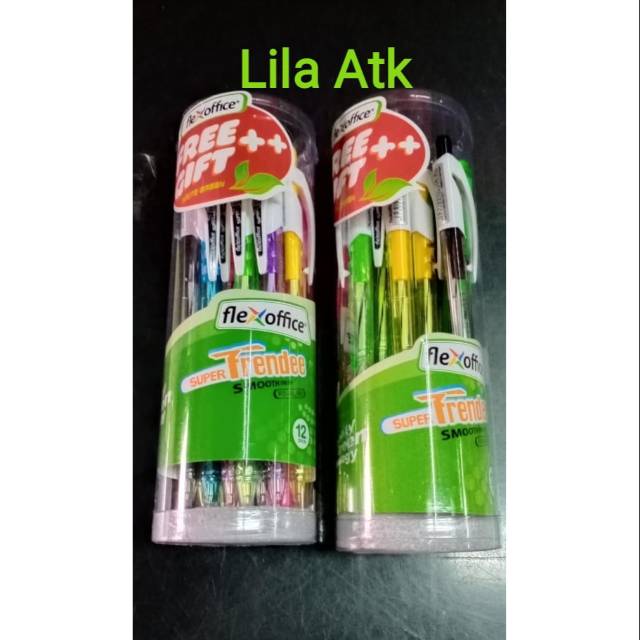 

Pulpen Flexoffice Super FRENDEE isi 12 pulpen