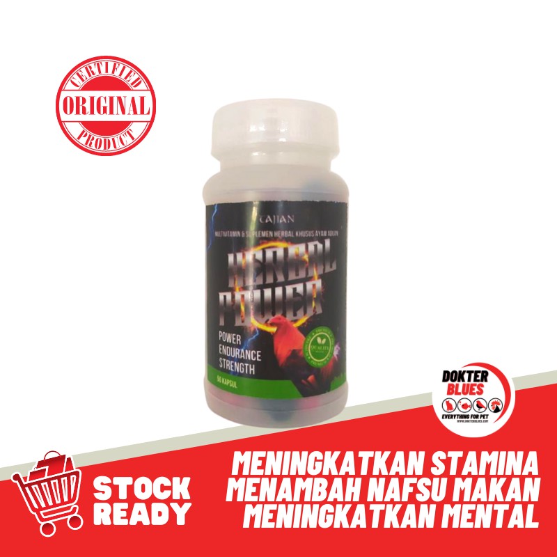 Herbal Power Multivitamin &amp; Suplemen Jamu Ayam Aduan Pisau Laga