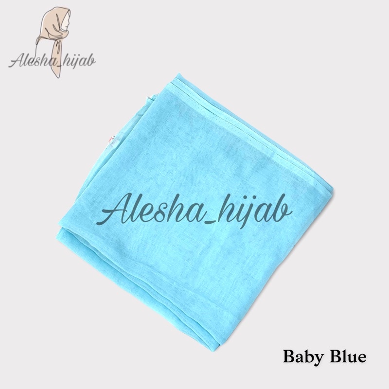 Segi Empat Paris | Jilbab Paris | Hijab Paris | Kerudung Paris Polos Premium-Baby Blue
