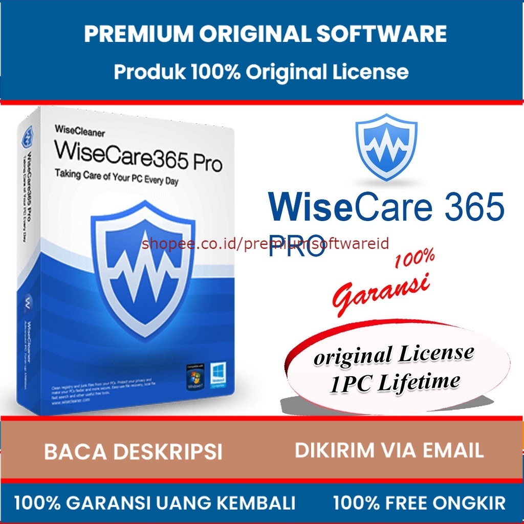 WiseCare 365 PRO V.6.1.4 Lisensi Original Full Version Lifetime