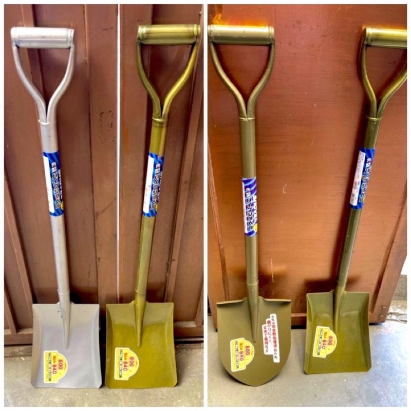 Sekop pasir gagang besi runcing & rata Skop lancip Skop plat japan