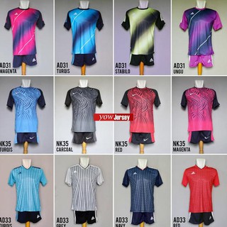 Baju Kaos Olahraga Bola Jersey Setelan Futsal Harga