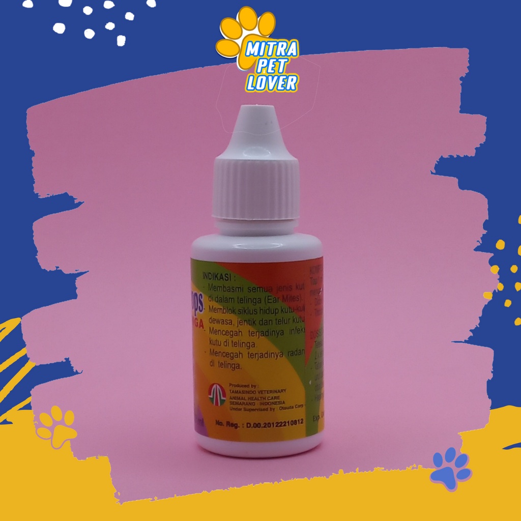 OBAT TETES ANTI KUTU TELINGA KUCING &amp; ANJING - ALLIUM DROPS EAR MITES 30 ML - CEGAH RADANG &amp; INFEKSI TELINGA -TAMASINDO PERAWATAN CAT DOG - KUTUAN - MURAH GARANSI KUALITAS ASLI ORIGINAL -  ANIMAL VETERINARY VITAMIN HEWAN BINATANG PELIHARAAN  MITRAPETLOVER