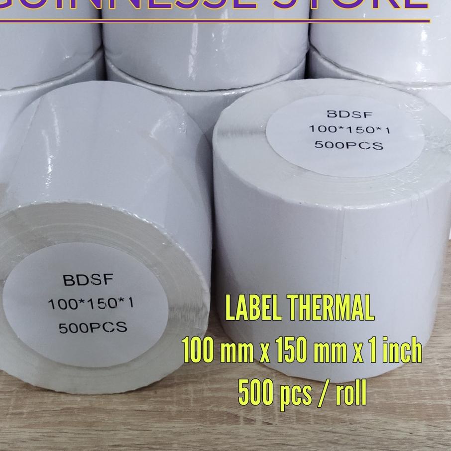 

Trendy Label Thermal - Sticker Thermal - Stiker Thermal - Kertas Thernal - 100 x 150 x 1 isi 500 pcs per roll