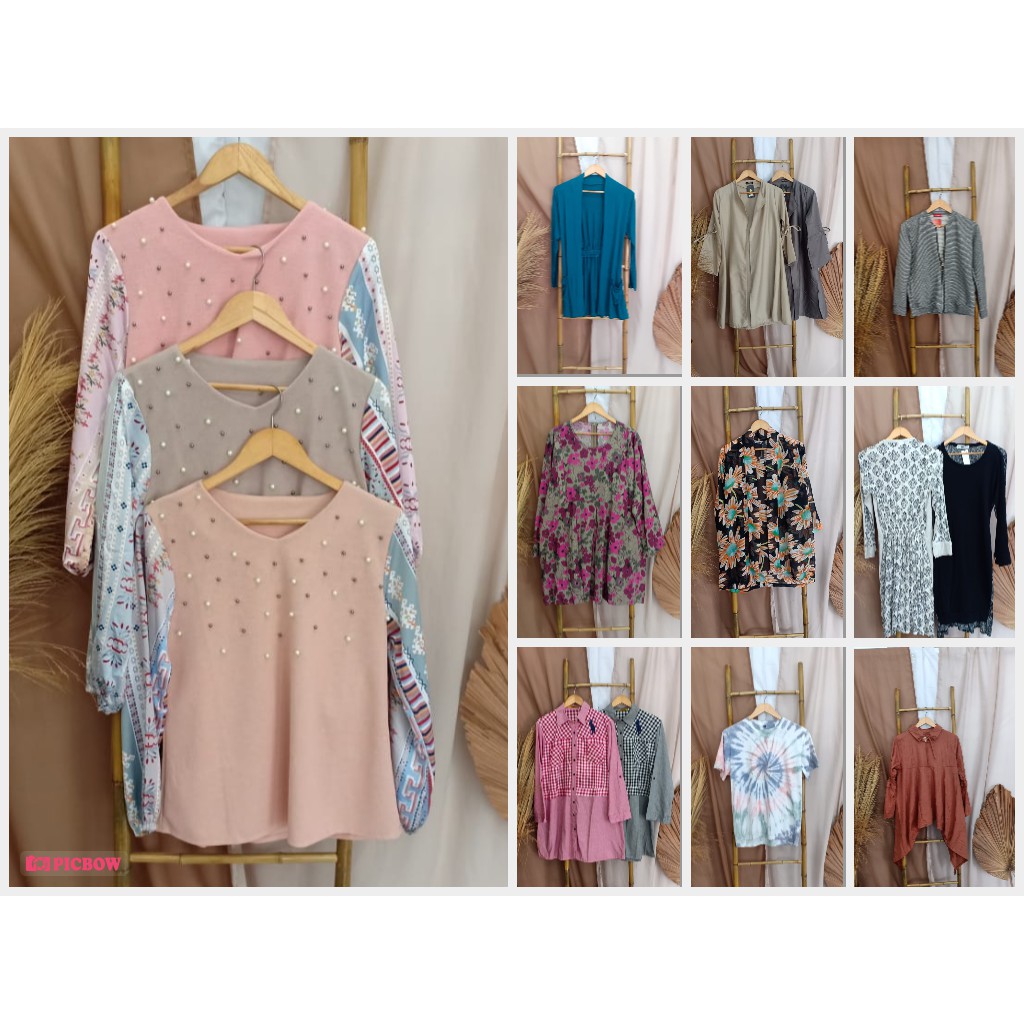 Promo murah buy 1 get 1 baju wanita tersedia ukuran standard dan bigsize