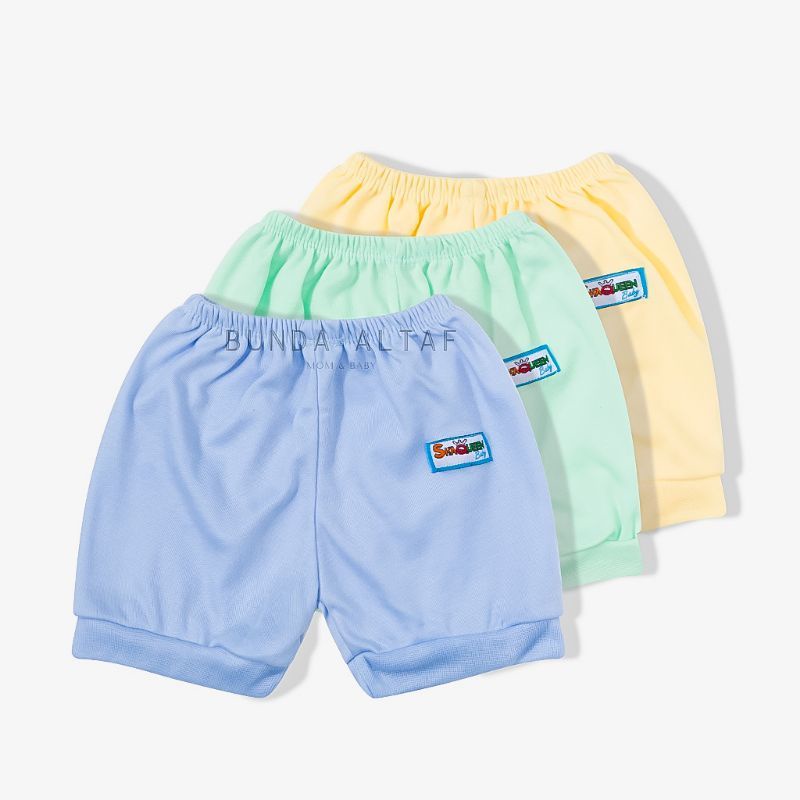 6 PCS CELANA PENDEK  SHAQUEEN / ZAHDAN SN WARNA POLOS