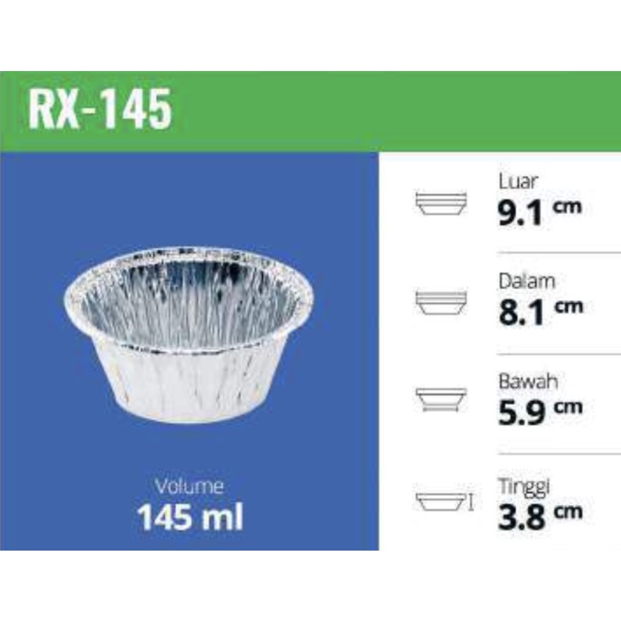 Aluminium Tray / RX 145 / Aluminium Cup