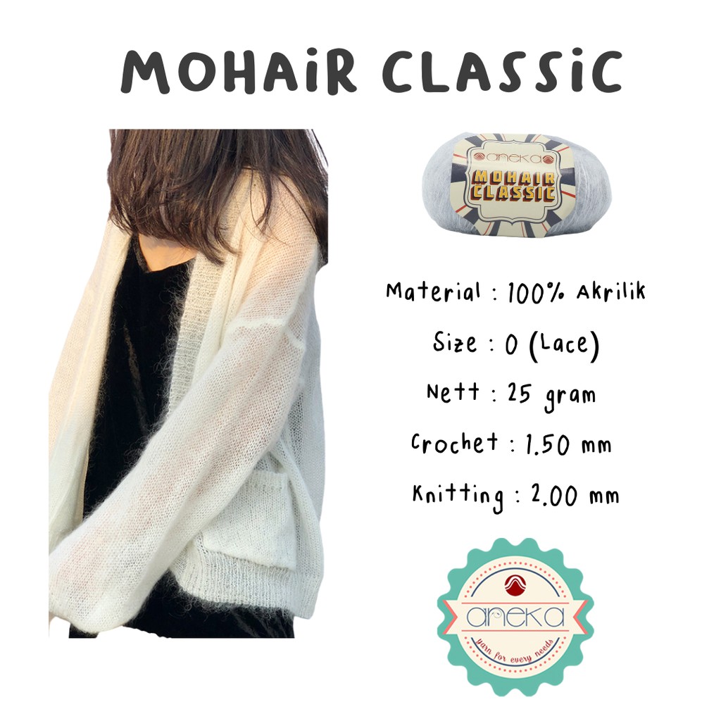 KATALOG - Benang Rajut Katun Mohair Classic / Mohair Polos / Benang Angora PART 2