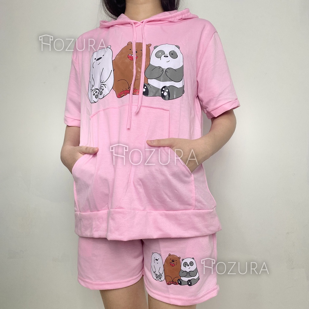 Hozura - Setelan Wanita Dewasa WBB - Setelan We Bare Bears Wanita - [COD] Wina Set Setelan Wanita