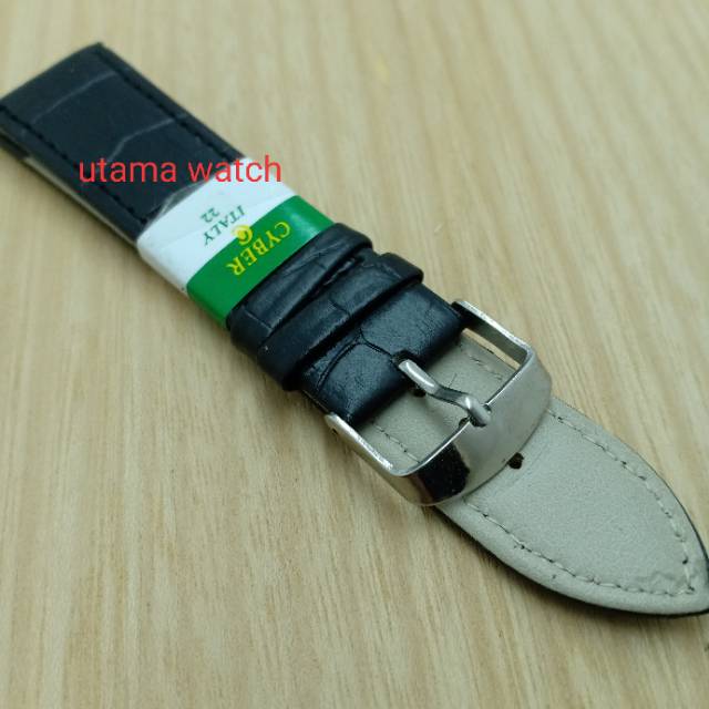 TALI JAM TANGAN PRIA DAN WANITA KULIT 22MM  Tali jam kulit ukuran 22mm hitam, coklat, CB1