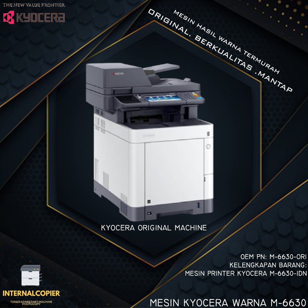 MESIN FOTOCOPY KYOCERA WARNA M-6630-CIDN ECOSYS ORIGINAL READY