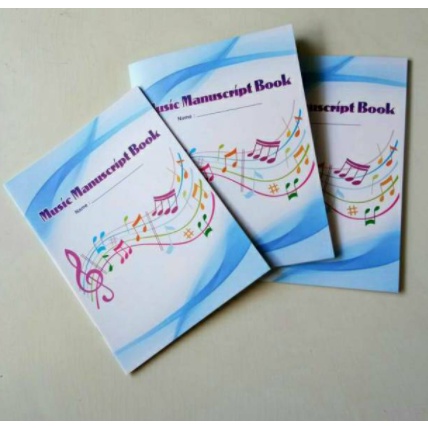 

✔️ Buku tulis musik garis lima / manuscript book music book / buku musik