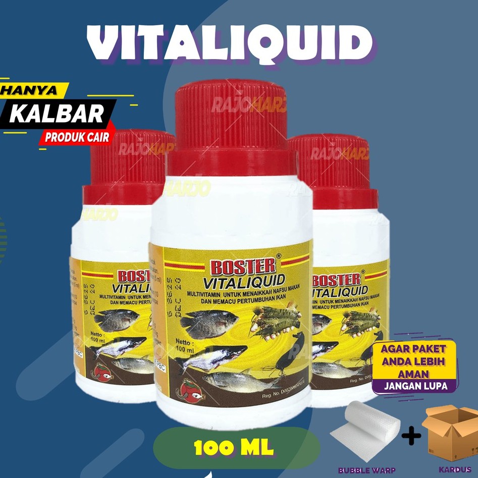 Jual Boster Vitaliquid Ml Multivitamin Untuk Nafsu Makan Ikan