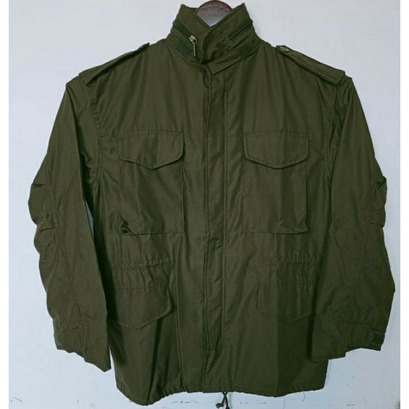 Jaket Tentara Model Klasik Korea Army Field Jacket 80's - Jaket Hijau PDL Jumbo
