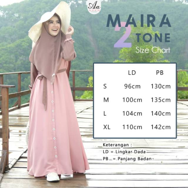 GAMIS PREMIUM // MAIRA 2 TONE // ADEN HIJAB // ORIGINAL // DRESS ONLY