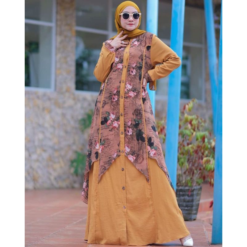 MAHARANI DRESS GAMIS BUSUI CANTIK SYARI MUSLIMAH TERBARU RESTU MANDEH