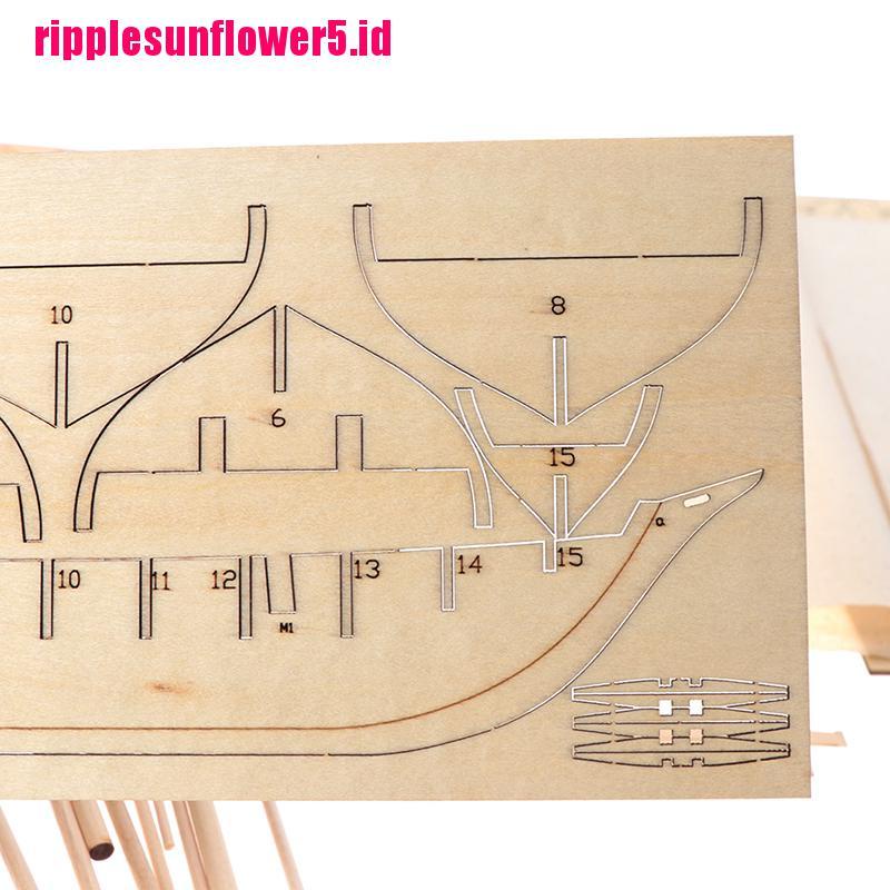 Mainan Rakit Model Perahu Layar Halcon Bahan Kayu Skala 1: 100 Untuk Hadiah