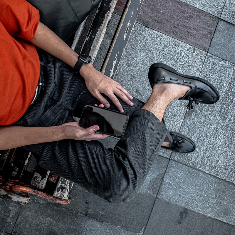 PORTO BLACK |MNM x GIANT FLAMES| Sepatu Loafers Pria Formal / Kantor ORI