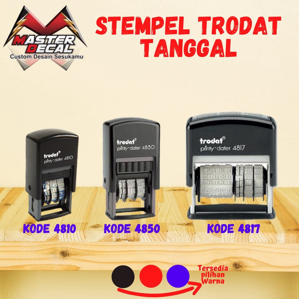 

Stempel Tanggal Trodat 4810,4850,4817