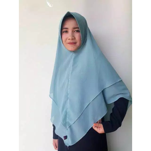 khimar ceruty 2layer felizapet doble layer size xl