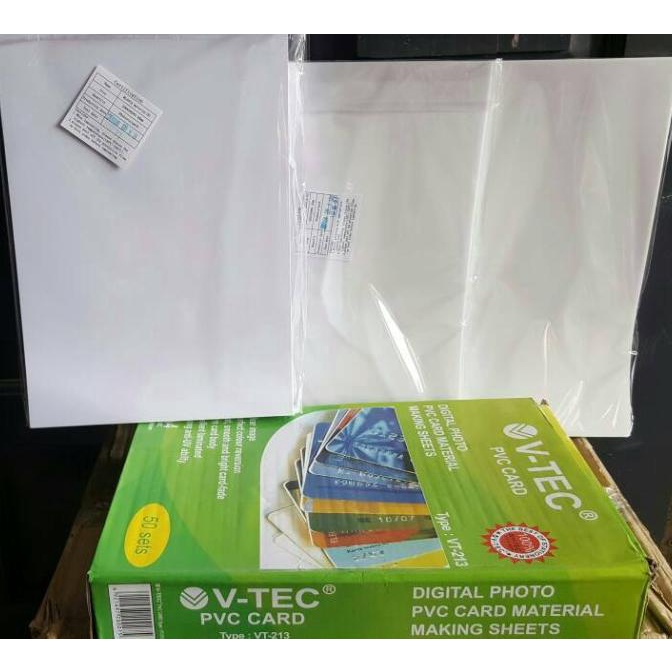 

[BISA COD] PVC id card Vtec white 0,76
