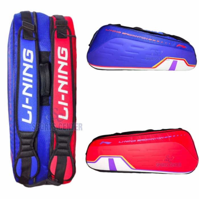 NEW  Tas Badminton Lining ABDR647 / ABDR-647 / ABDR 647 Navy Red