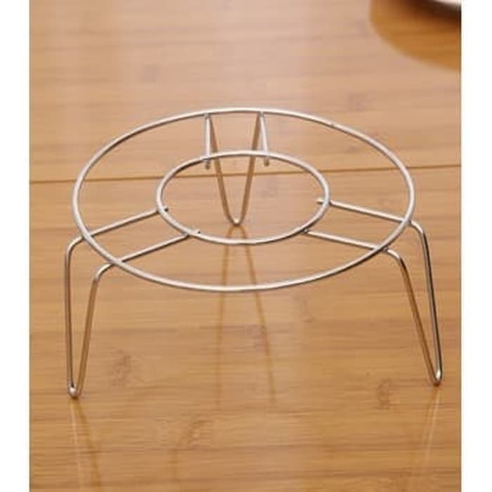 Tatakan Panci 18cm /Kukusan Stainless Kaki 3 Tebal