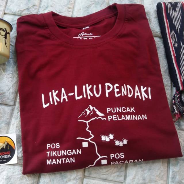 Kaos pendaki lika liku KAOS GUNUNG TRAVELER DISTRO