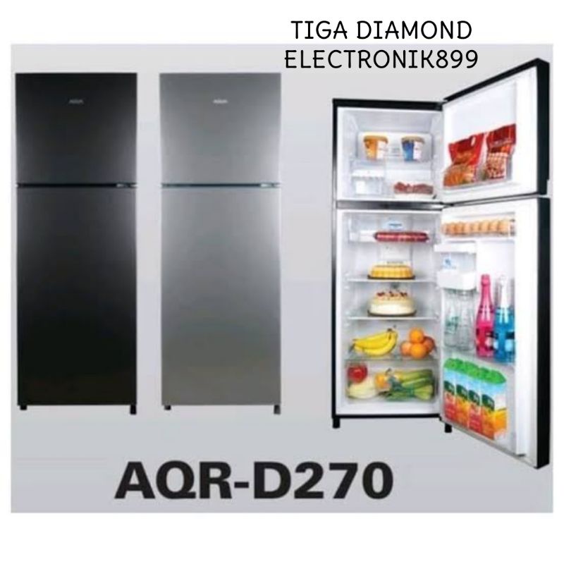 AQUA KULKAS 2 PINTU AQR-270DS