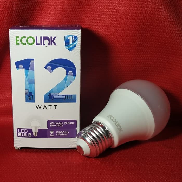 Ecolink LED Bulb 12 Watt LAMPU LED BULB ECOLINK 12W E27 PUTIH dan KUNING