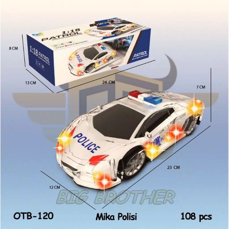 mobil polisi lampu ada musik