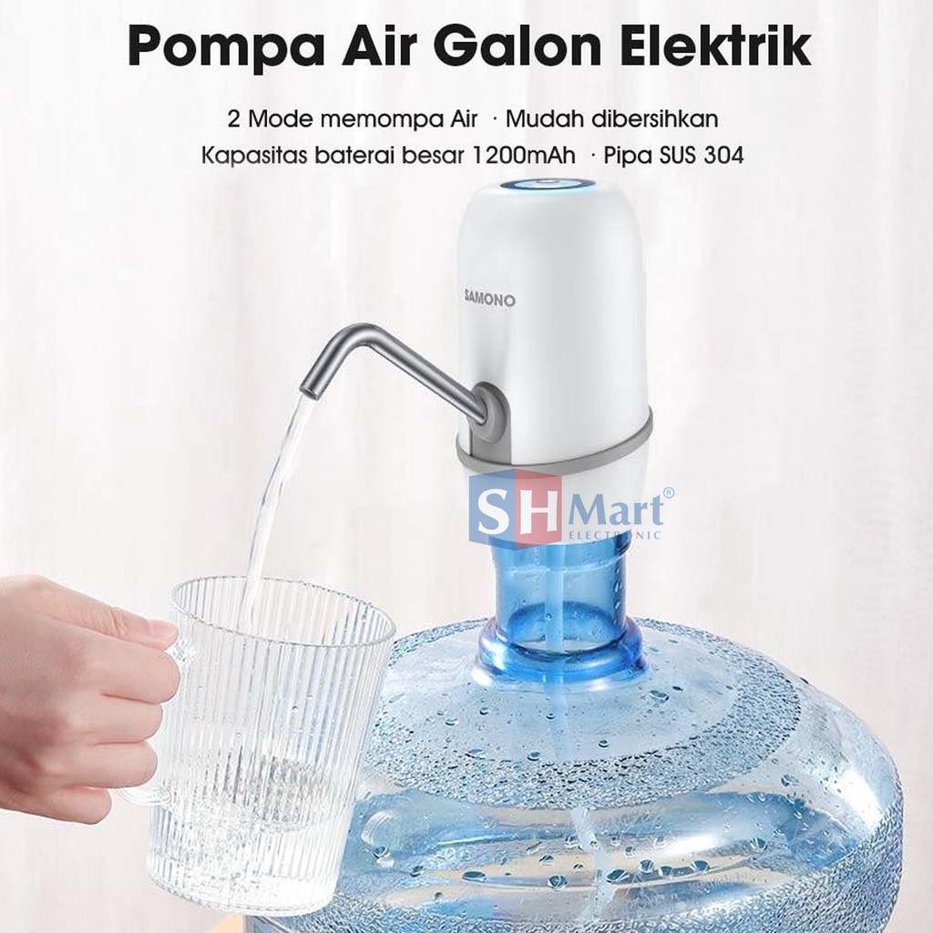 SAMONO Pompa Air Galon Elektrik SW-CQ03 SWCQ03 PUTIH - SAMONO