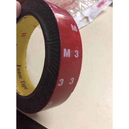 

Kekinian - Lem bolak balik double tape 3 M MM merah ✓