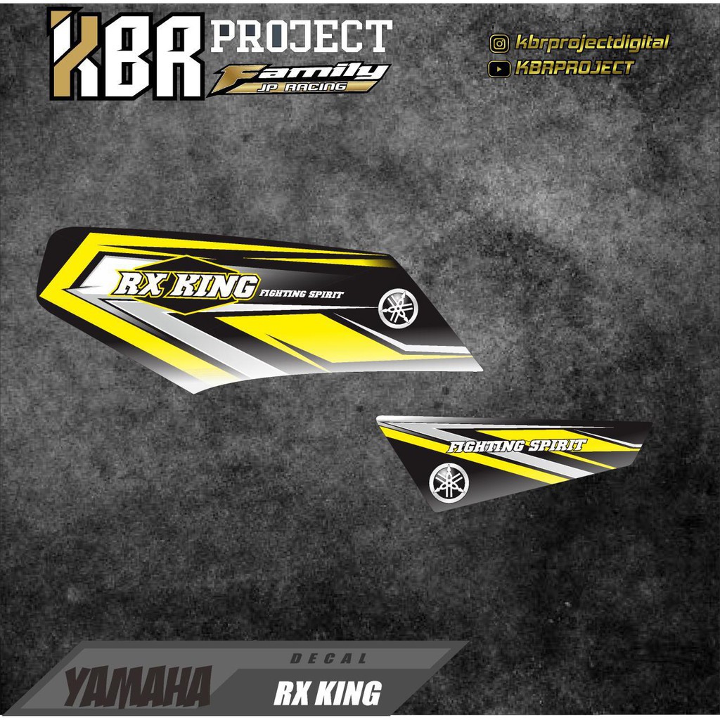 (cod) Striping Rx King - Stiker Variasi List Motor Rx King Racing