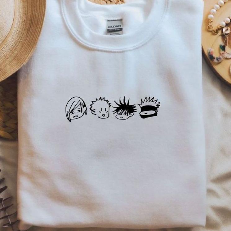 [92] Sweater hoodie jujutsu kaisen | jujutsu kaisen 1st class | Sweater crewneck | Sweatshirt jujuts