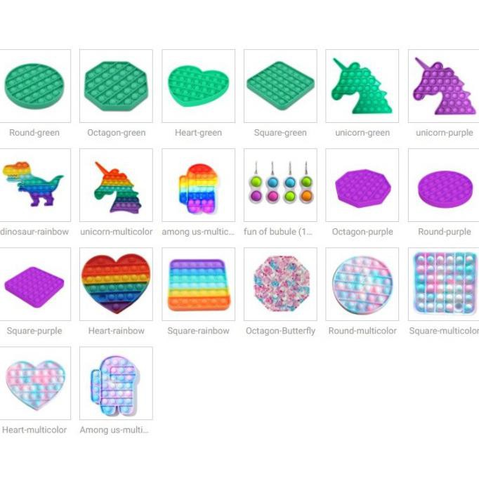 Cdhaichao.Id Mainan Anak Perempuan Pop It Murah Popit Pop Its Square Non Cod