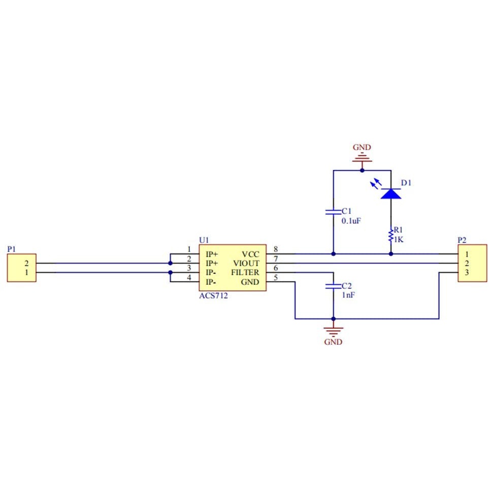 Sensor Arus Pendeteksi Modul Current Ampere Range Current Sensor ACS712 ACS712ELC-30A 30A Module for Arduino