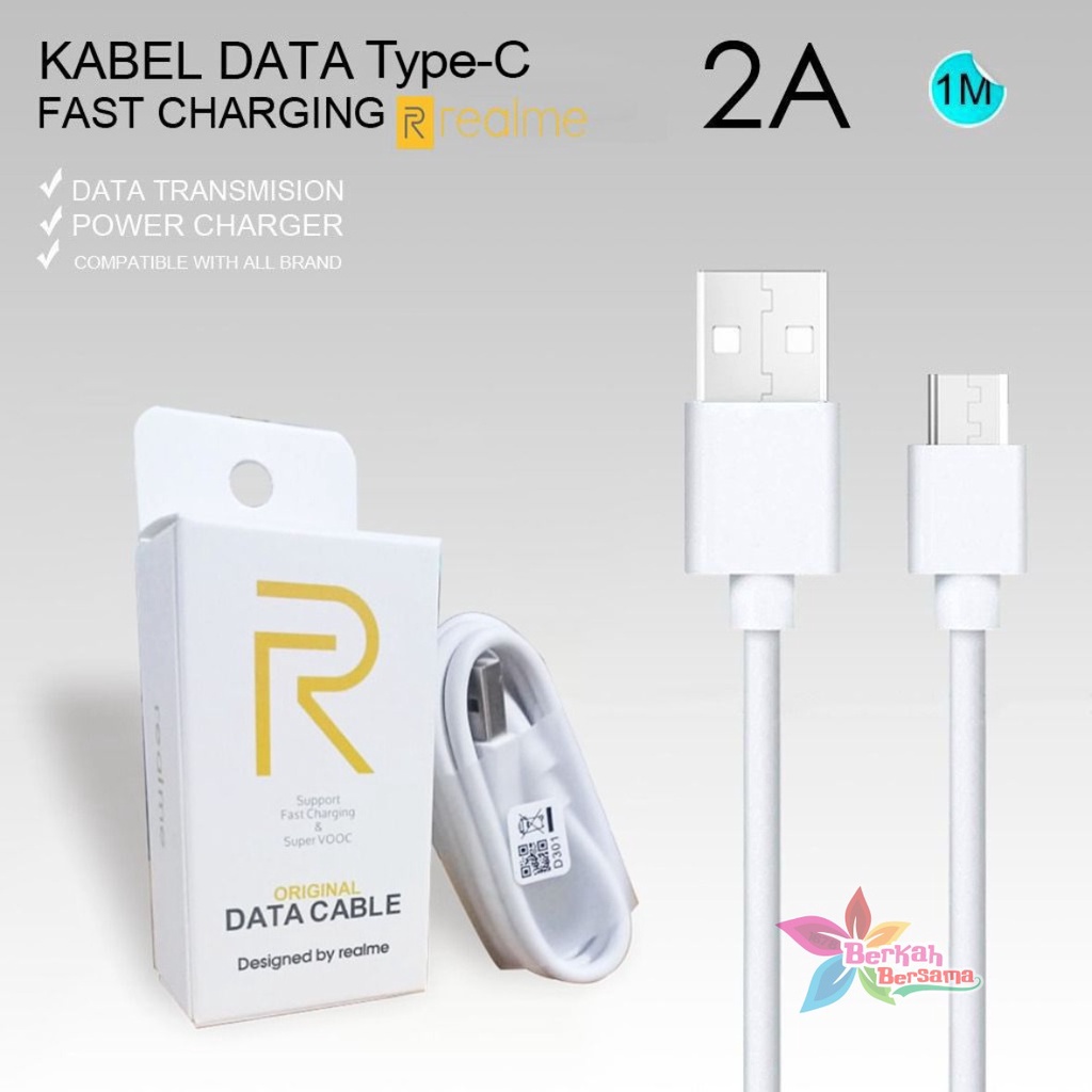 Kabel cable data original REALME Fast charging 2A TIPE C usb realme 6 6pro 7 7pro 8 8pro supoort vooc BB6064