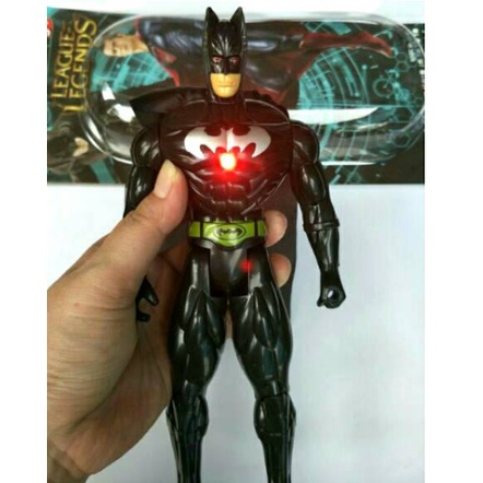 ROBOT BATMAN Nyala Lampu Mainan Anak No.16A-2 /Action Figure Pajangan Karakter Superhero