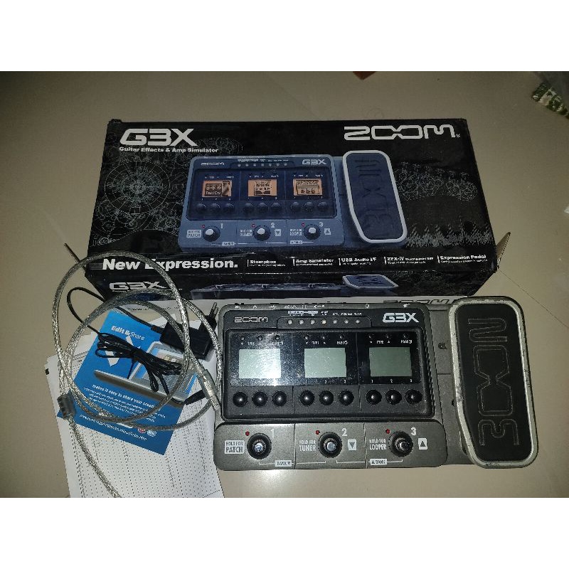 Efek gitar ZOOM G3X full set