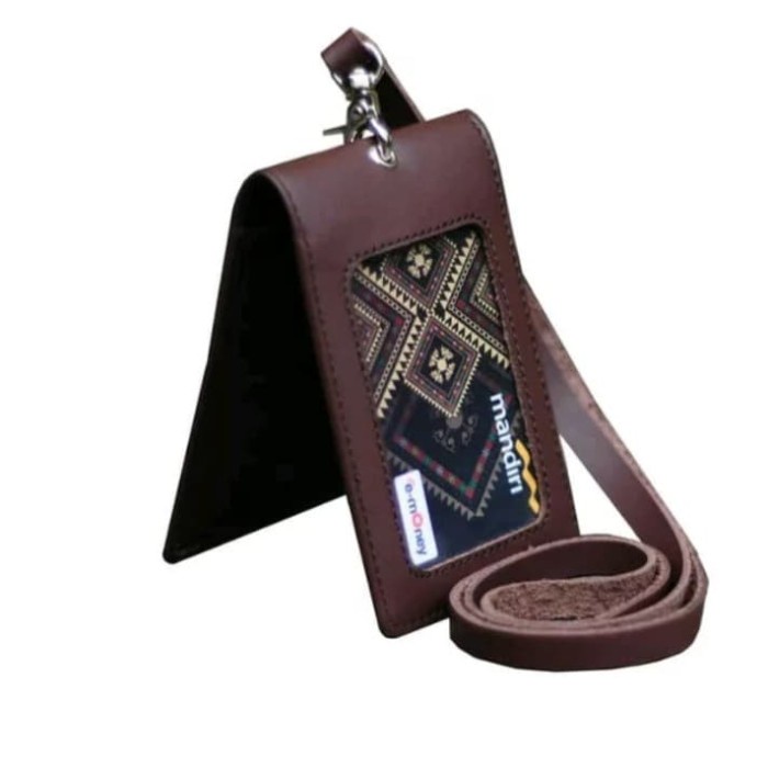 

Id Card - Id Card Holder Kulit Asli Tali Gantungan Name Tag Genuine Leather