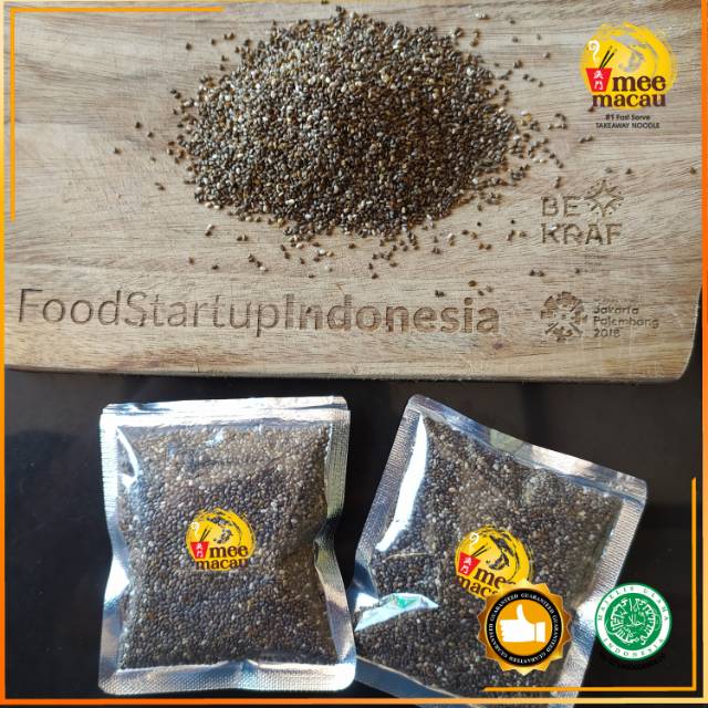 Black Chia Seed Import Meksiko Sachet | Herbal Organik Sehat Mom Baby | 25 Gram