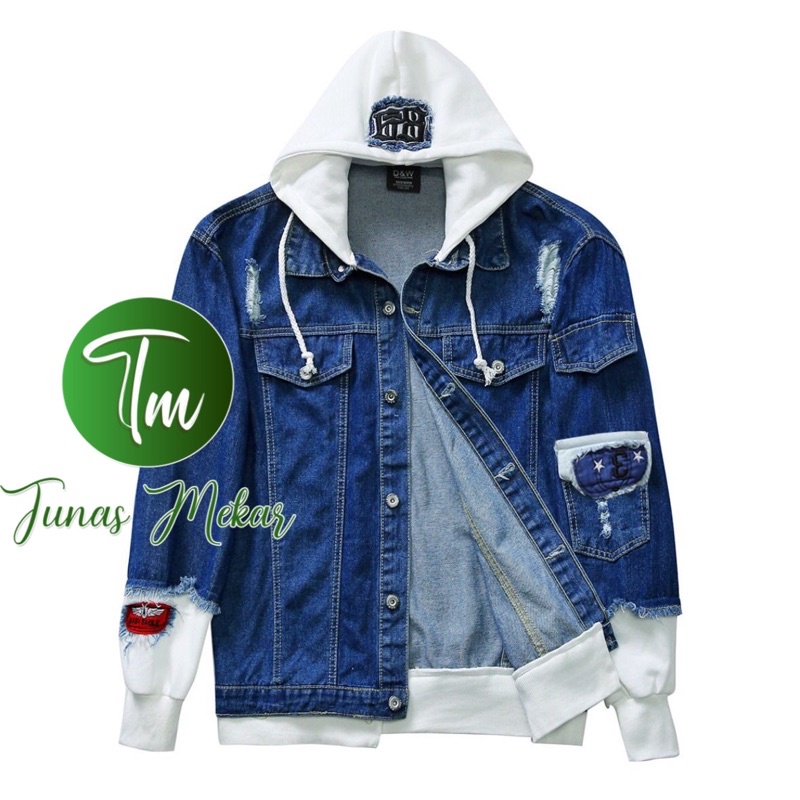 Jaket fashion kombinasi  The RDCK MMH quality premium-Biowash hoddie