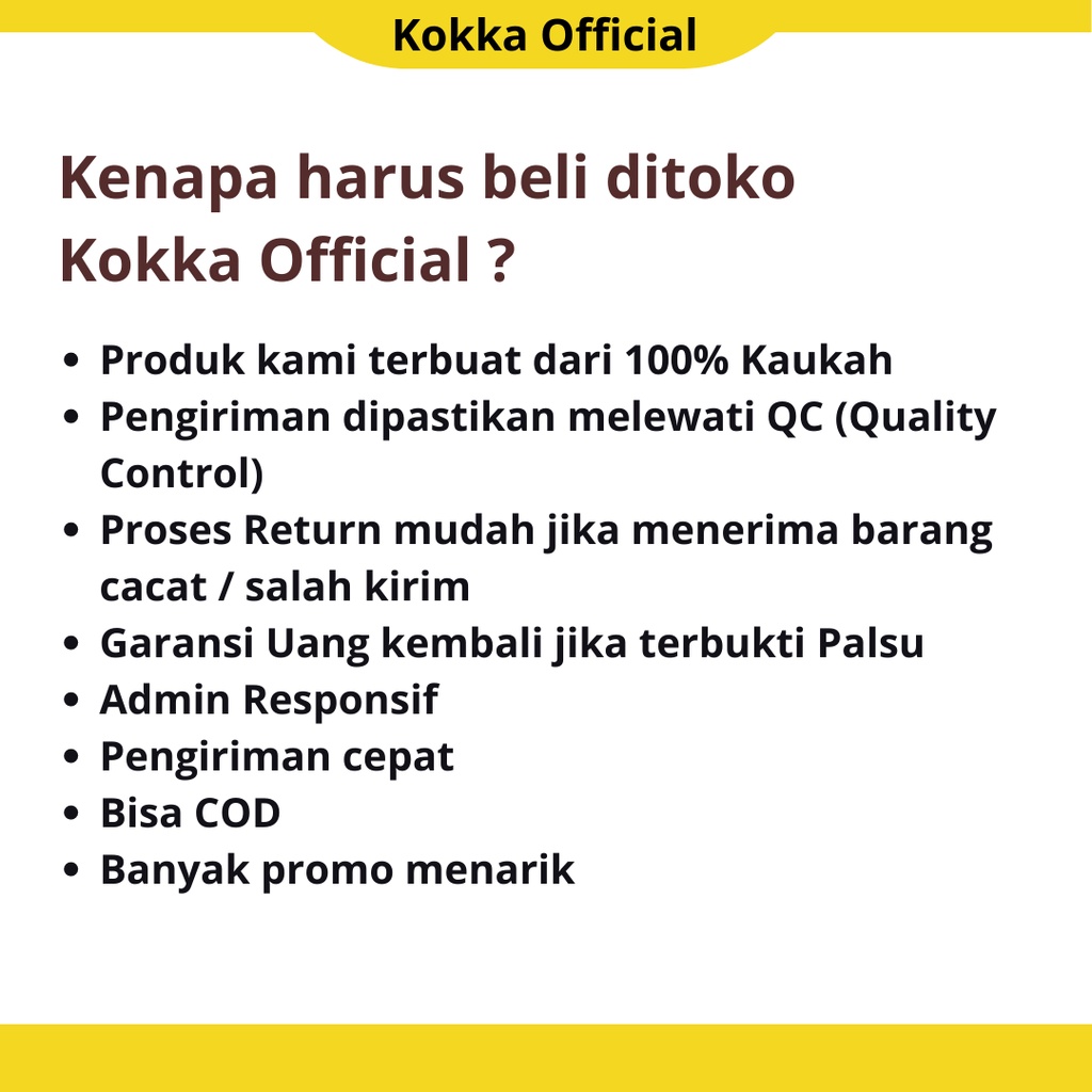 Tasbih Kaokah Kaukah Kokka Original 99 Butir Motif Bulat Tasbeh Kayu Koka Asli by Kokka Official